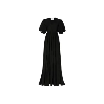 Selkie Collection SS24 Short Sleeved Dress Women's Black
