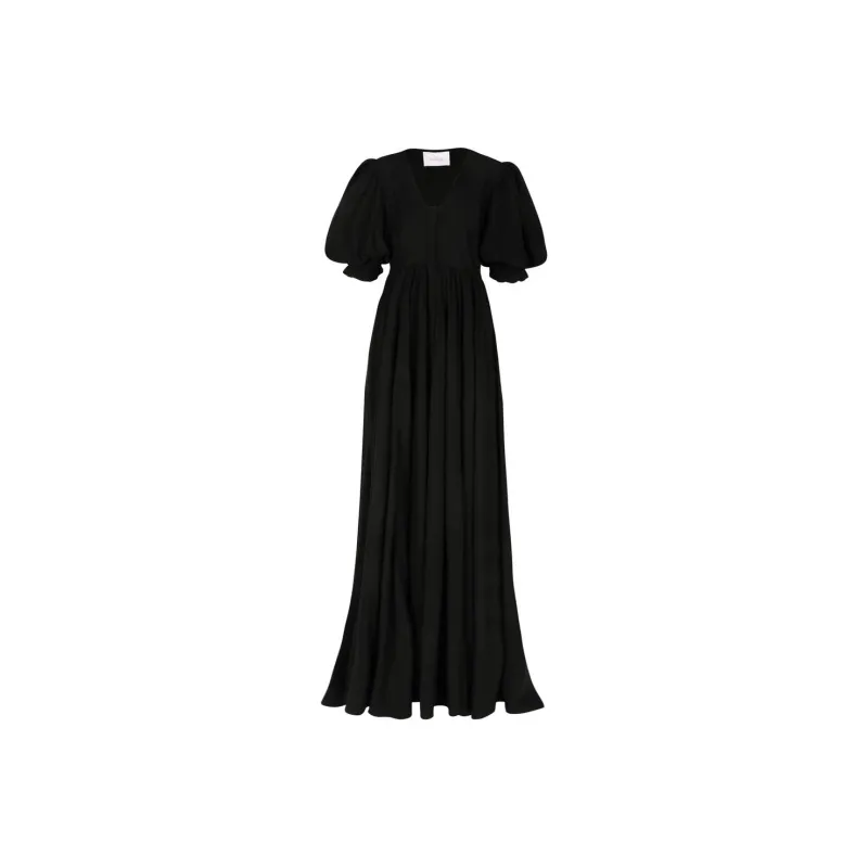 Selkie Collection SS24 Short Sleeved Dress Women's Black-0