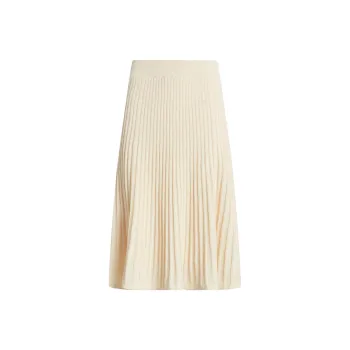 LAUREN RALPH LAUREN Knit Long Skirts Women's Cream