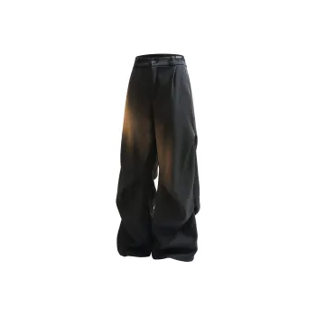 SAME FLOW Casual Pants Unisex Black