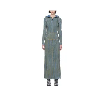 DIESEL Long-Sleeved Dresses Women's Light Blue