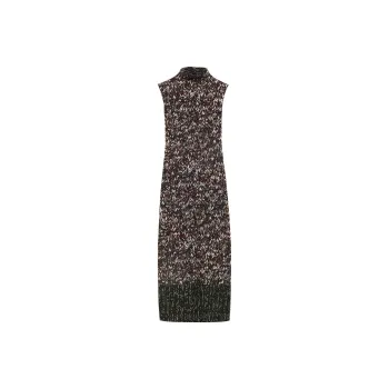 LOEWE Tube Dress 'Khaki Green/Multicolor'