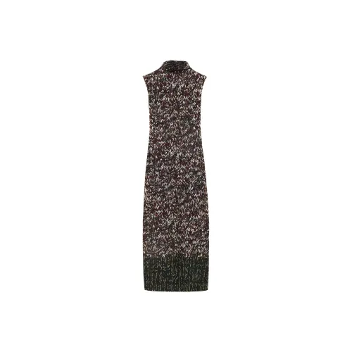 LOEWE Tube Dress 'Khaki Green/Multicolor'