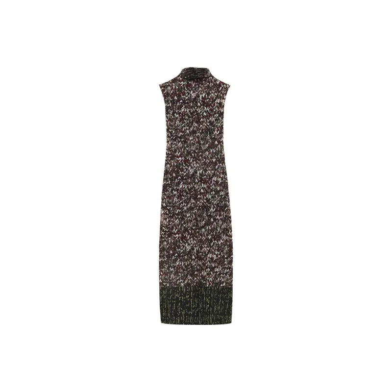 LOEWE Tube Dress 'Khaki Green/Multicolor'-0