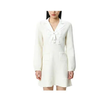 Self portrait Long Sleeved Dresses Women's White