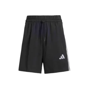 Adidas Women's Essentials 3 Stripes Cotton Shorts Black/White