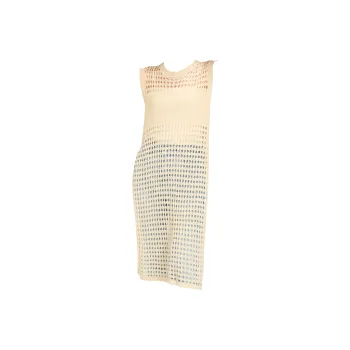 Emodues Sleeveless Dress Women's Apricot