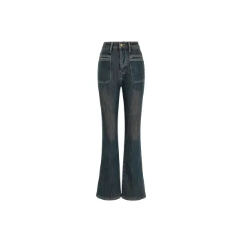 UPNANAWANG Jeans Women's Dark Sky Blue