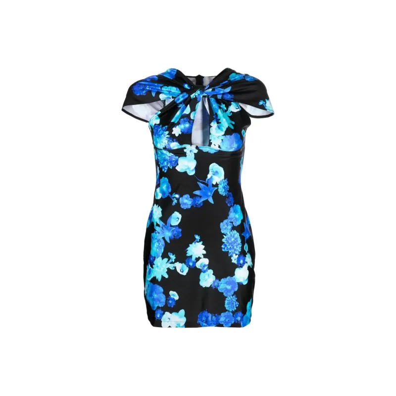 COPERNI Floral Printed Cut Out Detailed Dress-0
