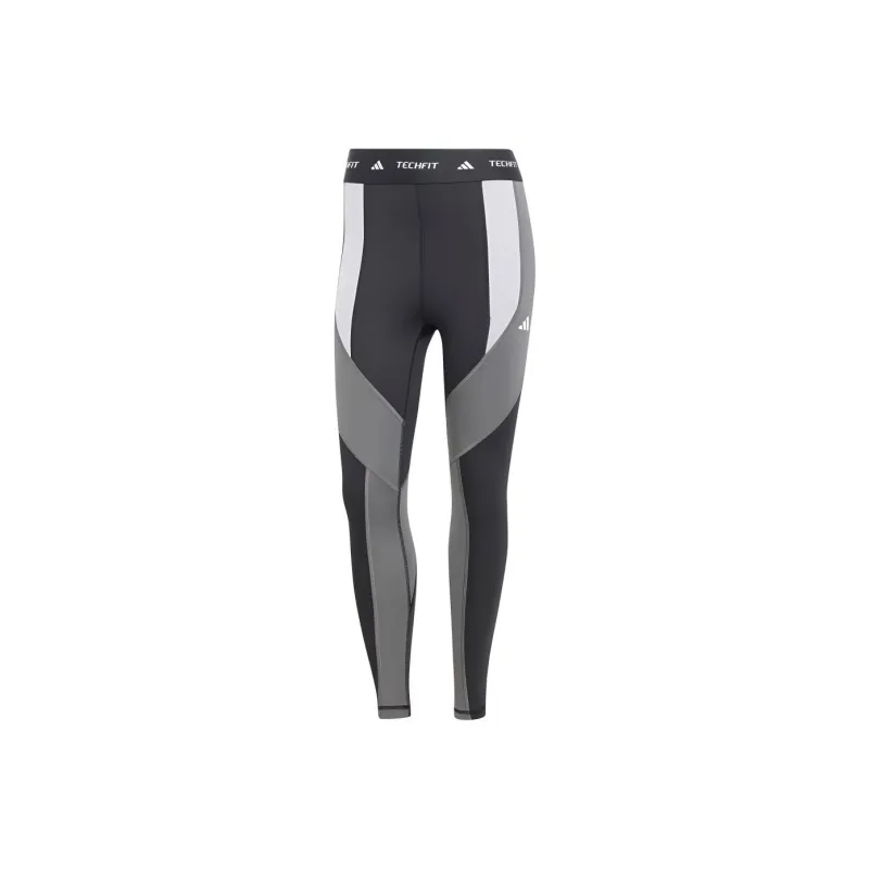 Adidas Free Shipping With AdiClub Techfit 7/8 Colorblock Leggings-0