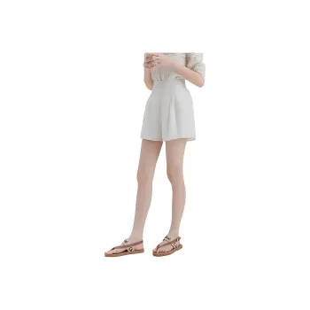 DEAR DEER PUFF Casual Shorts Women's White