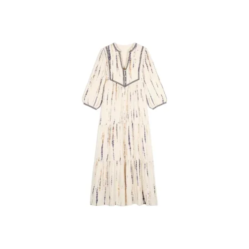 BA&SH Isolde Boho-chic Midi Dress