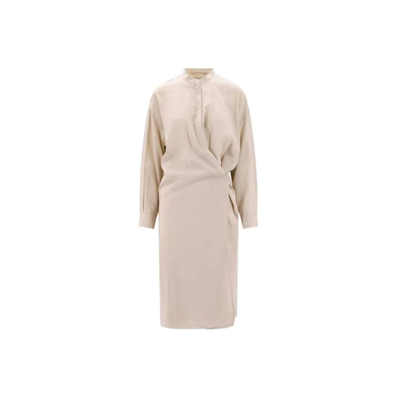 Lemaire Long-Sleeved Dresses Women's Beige-0