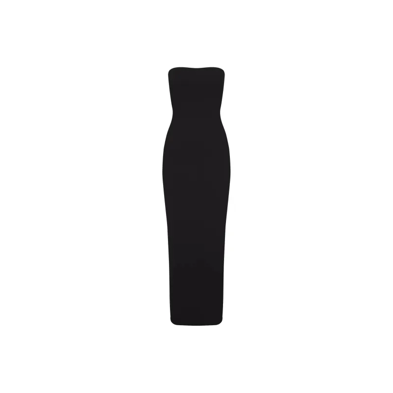 SKIMS SOFT LOUNGE TUBE DRESS Sleeveless Dress Women's ONYX/Onyx-0