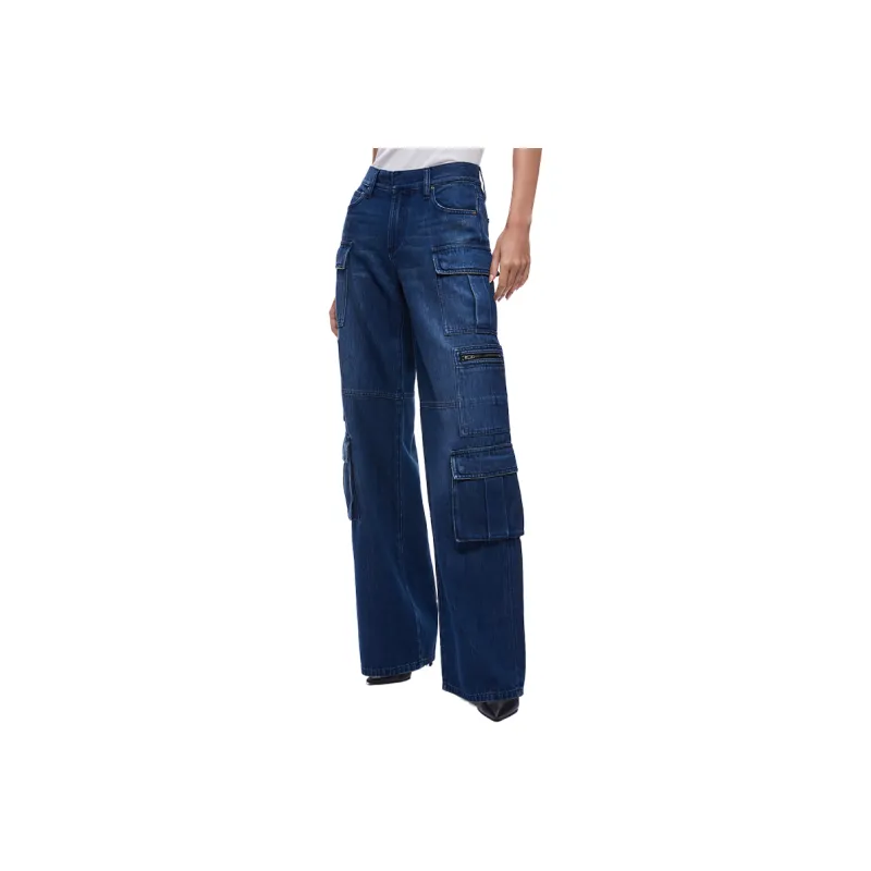 ALICE+OLIVIA Cay Wide leg Cargo Jeans-0