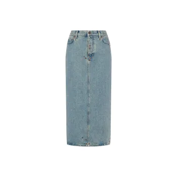 MOSCHINO Denim Midi Skirt