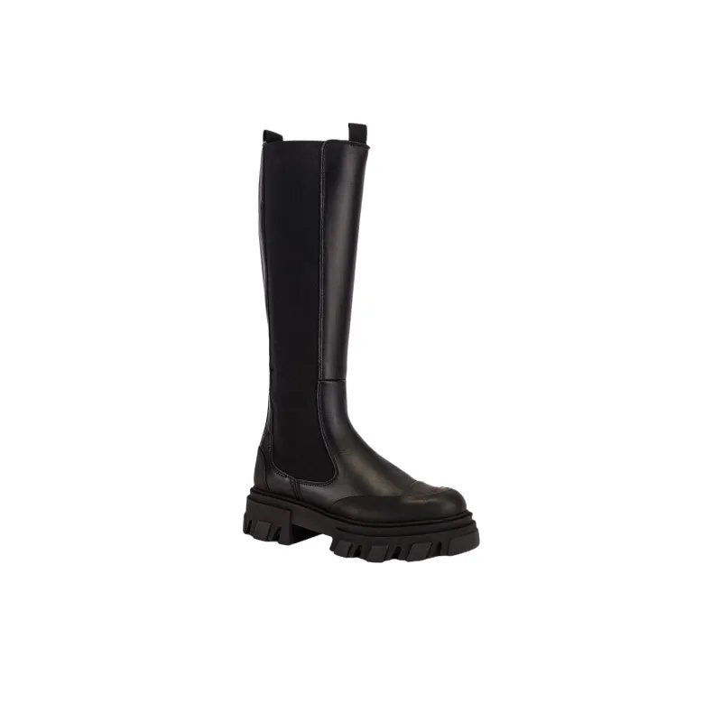GANNI Knee High Chelsea Boots 5cm Women's Black-2