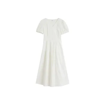 Inman Short Sleeved Dress Women's Pearl White