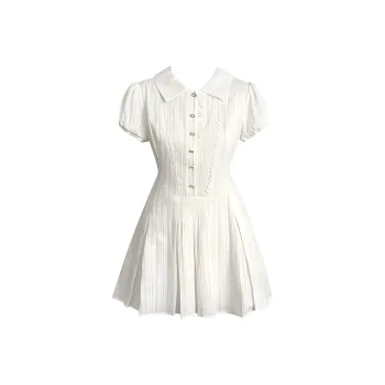 RTTO Short Sleeved Dress Women's White