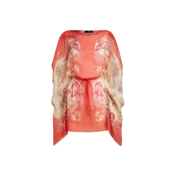 ETRO Paisley print Silk Kaftan Dress