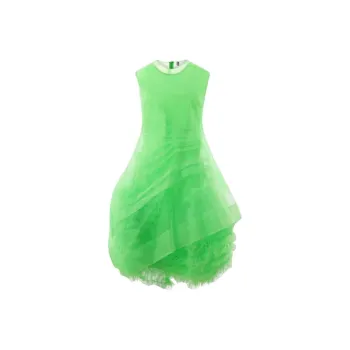 Molly Goddard Asher Asymmetric hem Tulle Dress