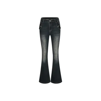 AZEPAM Jeans Women's Dark Blue Gray