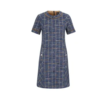 HUGO BOSS Short Sleeved Dresses Women's Blue