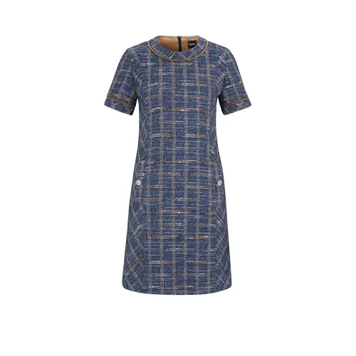 HUGO BOSS Short Sleeved Dresses Women's Blue
