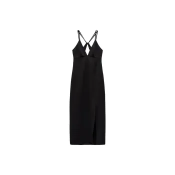 ZARA Slip Dresses Women's Black