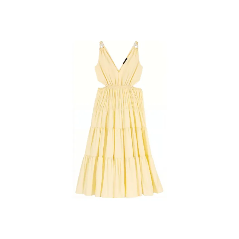 Maje Sleeveless Dresses Women's Yellow-0
