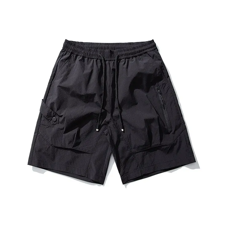 Flowers In Water Loose Fit Casual Shorts With Large Pocket Workwear Knee Length Pants Unisex-3