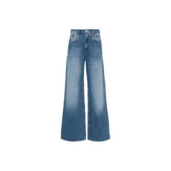 ISABEL MARANT Lemony Wide Leg Jeans