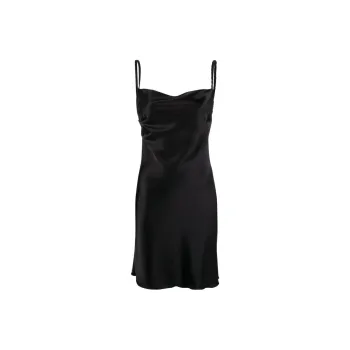 NANUSHKA Merva Square Neck Satin Mini Dress