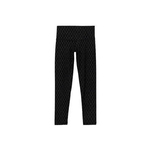 Victoria's Secret VS Sport Leggings Women's Black Plaid