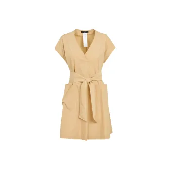 WEEKEND MaxMara Short Sleeved Dresses Women's Beige