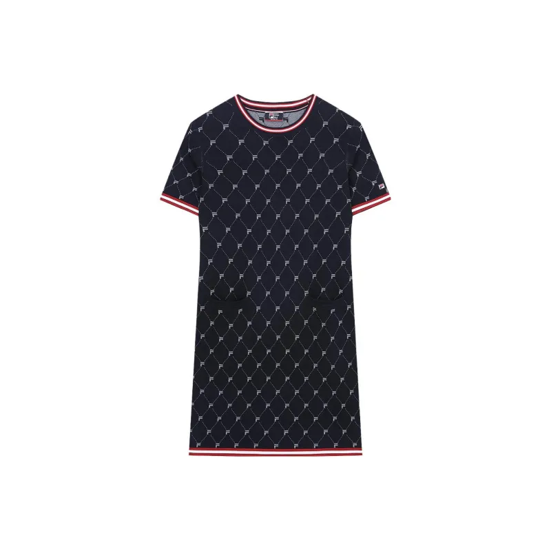 FILA Short Sleeved Dresses Women's Legend Blue-0