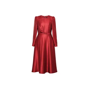 ROEYSHOUSE Long Sleeved Dresses Women's Ancora Red