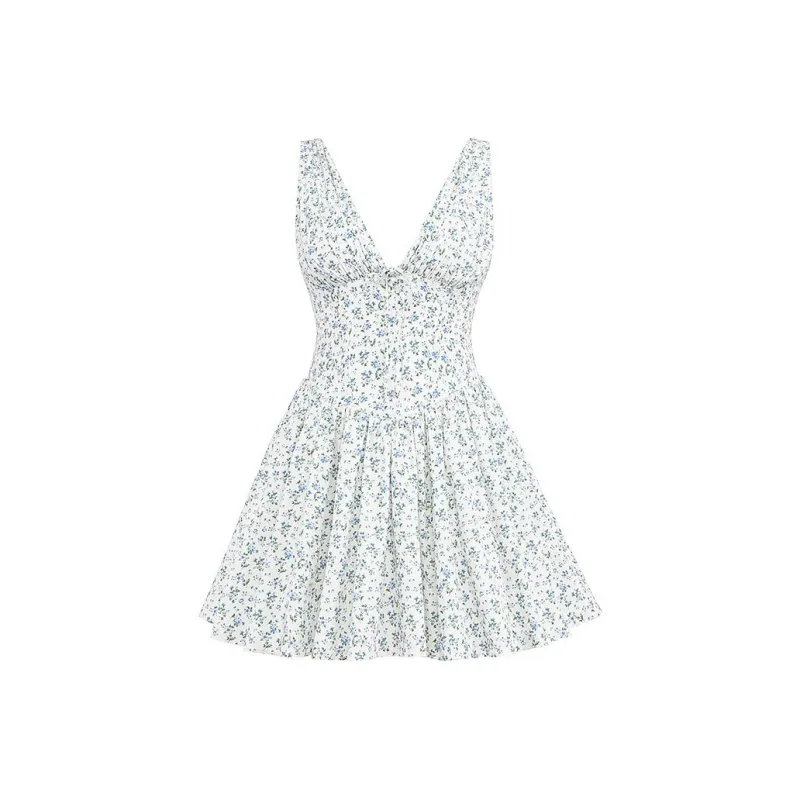 HOUSE OF CB FABRIZIA Sleeveless Dress Women's White/White-5
