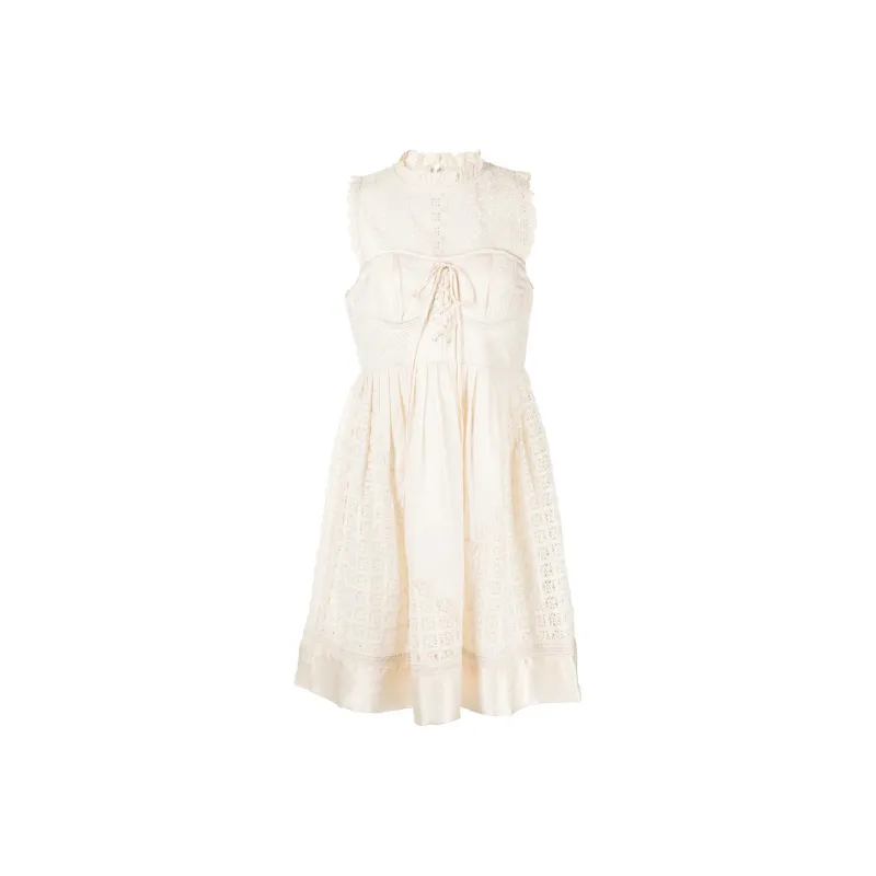 Ulla Johnson Sabrina Broderie Anglaise Mini Dress-0