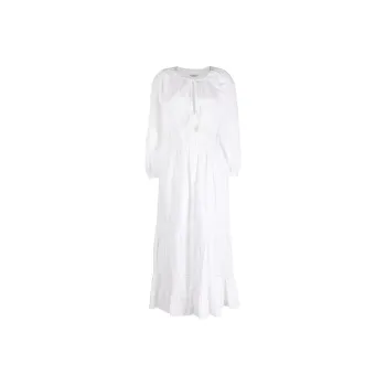 ISABEL MARANT Gathered Long-Sleeved Midi Dress