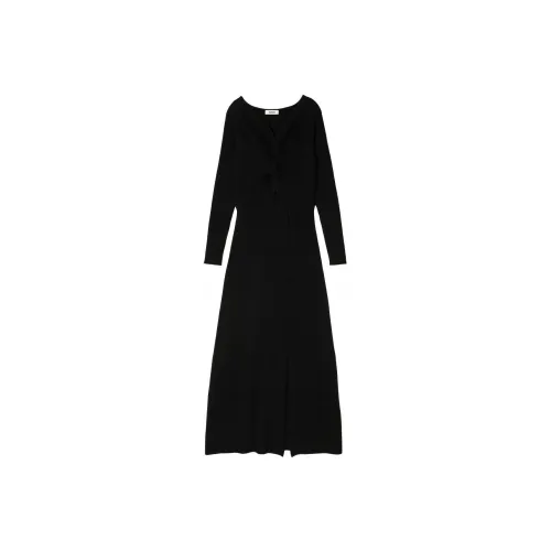 Sandro V neck Knitted Midi Dress