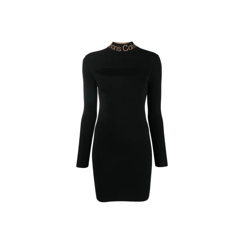 Calvin Klein Long-Sleeved Dresses Women's Black-0