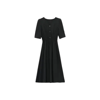 PLANE DRIFT Short Sleeved Dress Women's Black