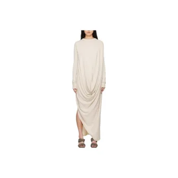 RICK OWENS/RO Long Sleeved Dress Women's Ecru
