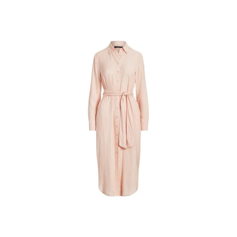 Polo Ralph Lauren Long Sleeved Dress Women's Light Pink-0