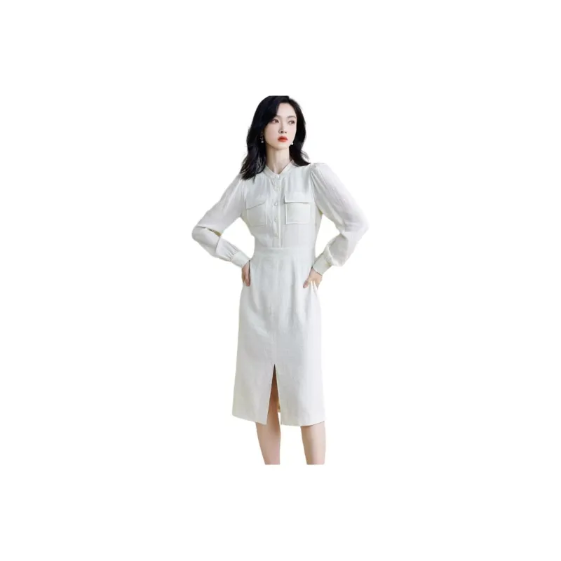 MISSSHINE Long Sleeved Dress Women's-0
