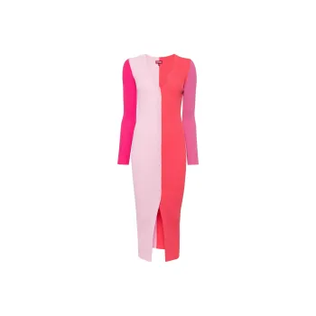 Staud Colour-block Knitted Maxidress