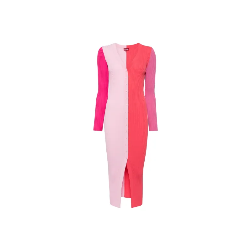 Staud Colour-block Knitted Maxidress-0
