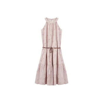 XIANGYING Sleeveless Dress Women's Pink