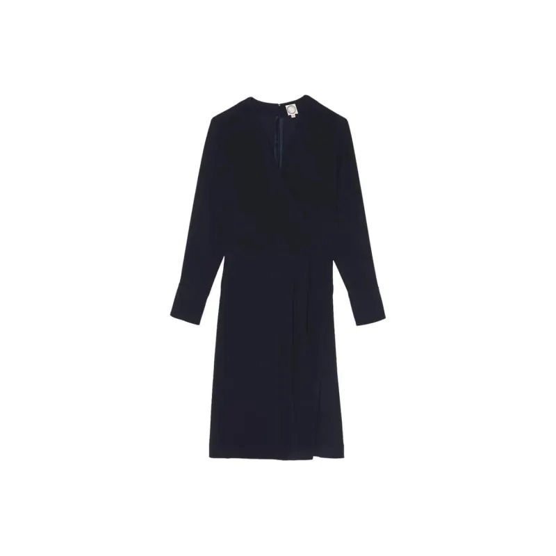 INES DE LA FRESSANGE Long Sleeved Dress Women's Marine Blue-0